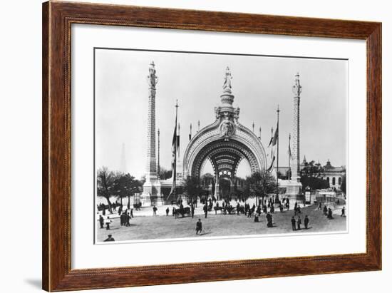 The Monumental Entrance at the Place de La Concorde at the Universal Exhibition of 1900, Paris-French Photographer-Framed Photographic Print