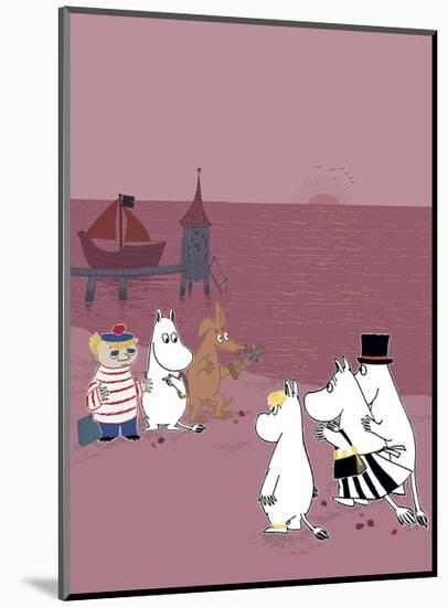 The Moomins Back on Dry Land After Their Treasure Hunt-Tove Jansson-Mounted Art Print