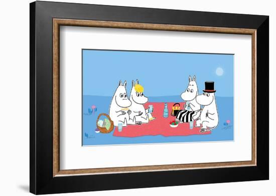 The Moomins Picnic-Tove Jansson-Framed Art Print