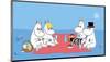 The Moomins Picnic-Tove Jansson-Mounted Art Print