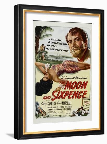 The Moon and Sixpence, Elena Verdugo, George Sanders, 1942-null-Framed Art Print