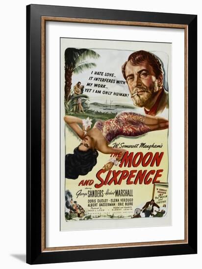 The Moon and Sixpence, Elena Verdugo, George Sanders, 1942-null-Framed Premium Giclee Print