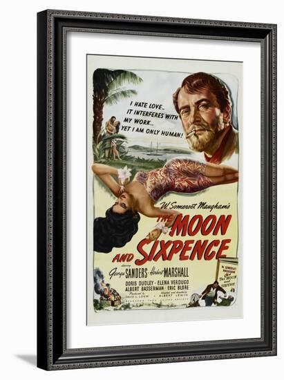 The Moon and Sixpence, Elena Verdugo, George Sanders, 1942-null-Framed Premium Giclee Print