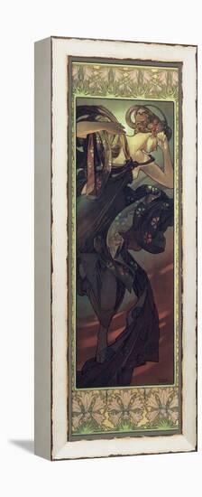 The Moon and the Stars: Evening Star, 1902-Alphonse Mucha-Framed Premier Image Canvas