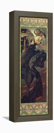 The Moon and the Stars: Evening Star, 1902-Alphonse Mucha-Framed Premier Image Canvas