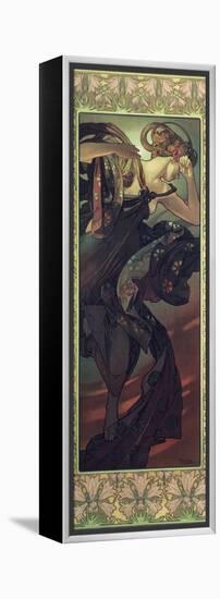 The Moon and the Stars: Evening Star, 1902-Alphonse Mucha-Framed Premier Image Canvas