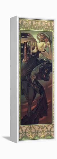 The Moon and the Stars: Evening Star, 1902-Alphonse Mucha-Framed Premier Image Canvas