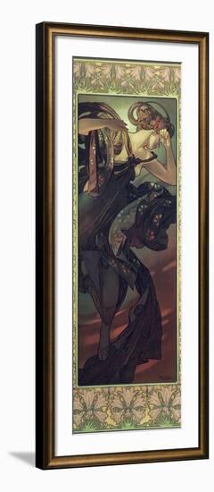 The Moon and the Stars: Evening Star, 1902-Alphonse Mucha-Framed Giclee Print