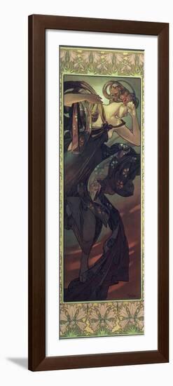 The Moon and the Stars: Evening Star, 1902-Alphonse Mucha-Framed Giclee Print