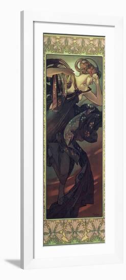 The Moon and the Stars: Evening Star, 1902-Alphonse Mucha-Framed Giclee Print