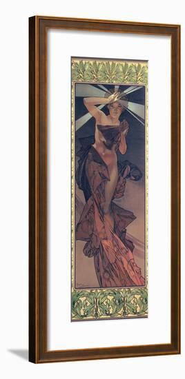 The Moon and the Stars: Morning Star, 1902-Alphonse Mucha-Framed Giclee Print