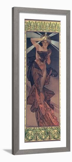 The Moon and the Stars: Morning Star, 1902-Alphonse Mucha-Framed Giclee Print