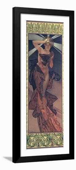 The Moon and the Stars: Morning Star, 1902-Alphonse Mucha-Framed Giclee Print