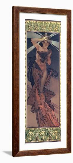 The Moon and the Stars: Morning Star, 1902-Alphonse Mucha-Framed Giclee Print
