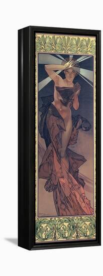 The Moon and the Stars: Morning Star, 1902-Alphonse Mucha-Framed Premier Image Canvas