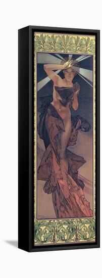 The Moon and the Stars: Morning Star, 1902-Alphonse Mucha-Framed Premier Image Canvas