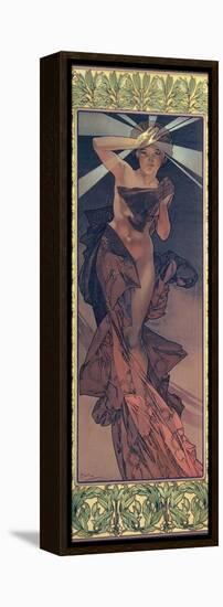 The Moon and the Stars: Morning Star, 1902-Alphonse Mucha-Framed Premier Image Canvas