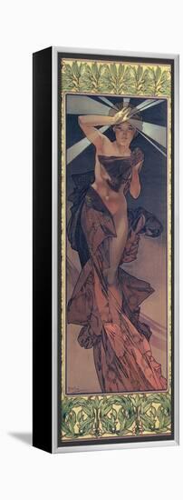 The Moon and the Stars: Morning Star, 1902-Alphonse Mucha-Framed Premier Image Canvas