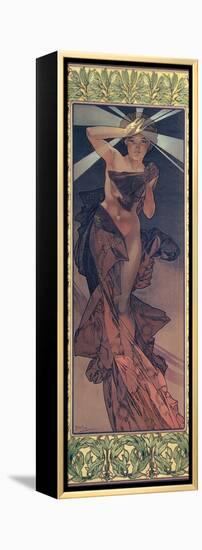 The Moon and the Stars: Morning Star, 1902-Alphonse Mucha-Framed Premier Image Canvas