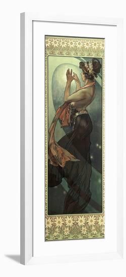 The Moon and the Stars: Pole Star, 1902-Alphonse Mucha-Framed Giclee Print