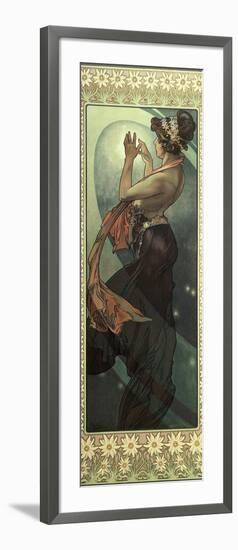 The Moon and the Stars: Pole Star, 1902-Alphonse Mucha-Framed Giclee Print