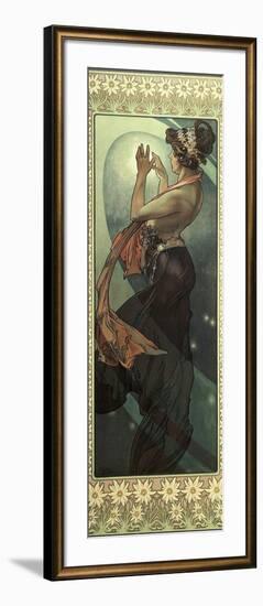 The Moon and the Stars: Pole Star, 1902-Alphonse Mucha-Framed Giclee Print