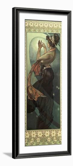 The Moon and the Stars: Pole Star, 1902-Alphonse Mucha-Framed Giclee Print