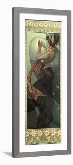 The Moon and the Stars: Pole Star, 1902-Alphonse Mucha-Framed Giclee Print