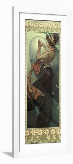 The Moon and the Stars: Pole Star, 1902-Alphonse Mucha-Framed Giclee Print