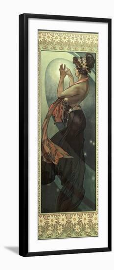 The Moon and the Stars: Pole Star, 1902-Alphonse Mucha-Framed Giclee Print