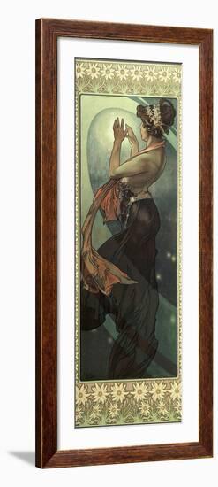 The Moon and the Stars: Pole Star, 1902-Alphonse Mucha-Framed Giclee Print