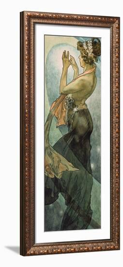 The Moon and the Stars: Pole Star, 1902-Alphonse Mucha-Framed Giclee Print