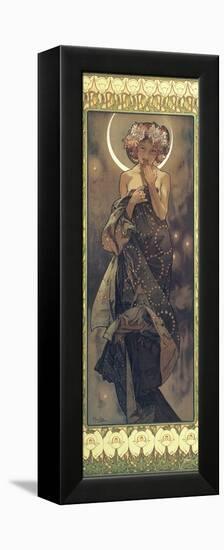The Moon and the Stars: The Moon, 1902-Alphonse Mucha-Framed Premier Image Canvas