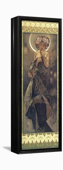 The Moon and the Stars: The Moon, 1902-Alphonse Mucha-Framed Premier Image Canvas