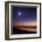 The Moon and Venus at Twilight from the Beach of Pinamar, Argentina-Stocktrek Images-Framed Art Print