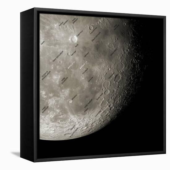 The Moon From Space, Artwork-Detlev Van Ravenswaay-Framed Premier Image Canvas