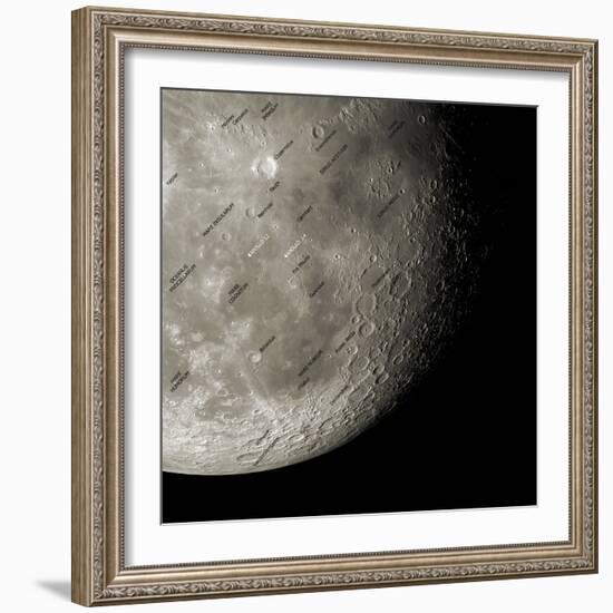 The Moon From Space, Artwork-Detlev Van Ravenswaay-Framed Premium Photographic Print