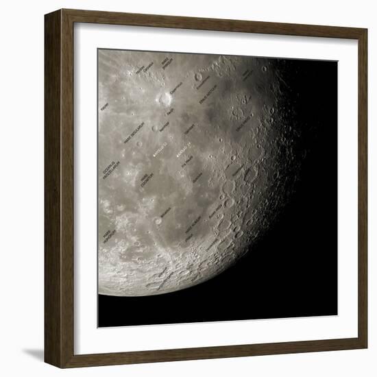 The Moon From Space, Artwork-Detlev Van Ravenswaay-Framed Premium Photographic Print