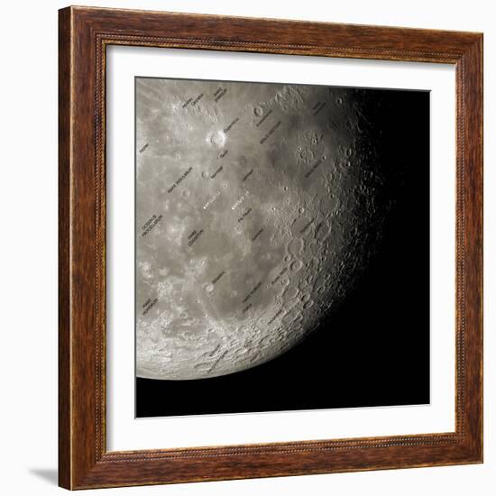 The Moon From Space, Artwork-Detlev Van Ravenswaay-Framed Premium Photographic Print