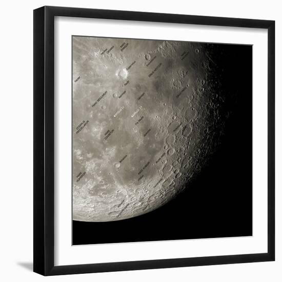 The Moon From Space, Artwork-Detlev Van Ravenswaay-Framed Premium Photographic Print