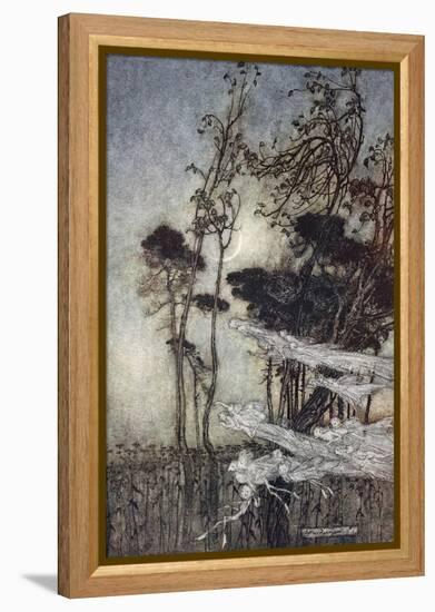..The Moon, Like to a Silver Bow New-Bent in Heaven-Arthur Rackham-Framed Premier Image Canvas
