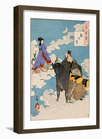 The Moon of the Milky Way, One Hundred Aspects of the Moon-Yoshitoshi Tsukioka-Framed Giclee Print