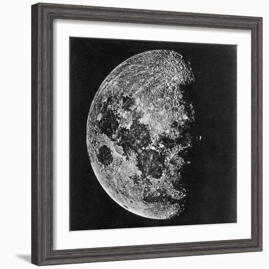 The Moon Photographed on the Tenth Day of the Lunar Cycle-null-Framed Photographic Print