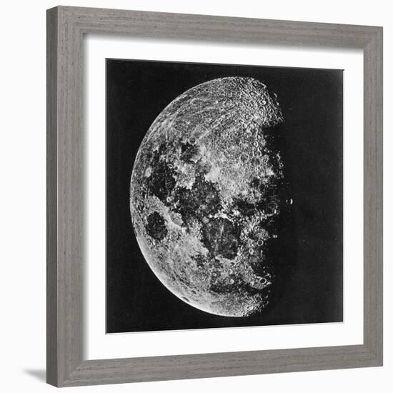 The Moon Photographed on the Tenth Day of the Lunar Cycle-null-Framed Photographic Print