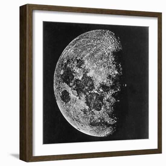 The Moon Photographed on the Tenth Day of the Lunar Cycle-null-Framed Photographic Print