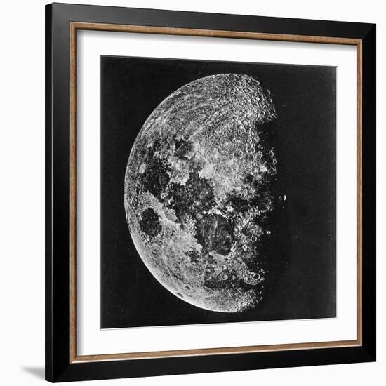 The Moon Photographed on the Tenth Day of the Lunar Cycle-null-Framed Photographic Print