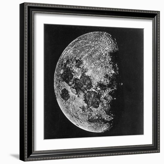 The Moon Photographed on the Tenth Day of the Lunar Cycle-null-Framed Photographic Print