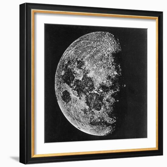 The Moon Photographed on the Tenth Day of the Lunar Cycle-null-Framed Photographic Print