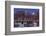 The Moon Sets Behind the Fishing Pier in Portsmouth, New Hampshire-Jerry & Marcy Monkman-Framed Photographic Print