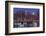 The Moon Sets Behind the Fishing Pier in Portsmouth, New Hampshire-Jerry & Marcy Monkman-Framed Photographic Print